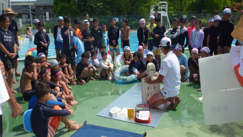 地域での救命訓練